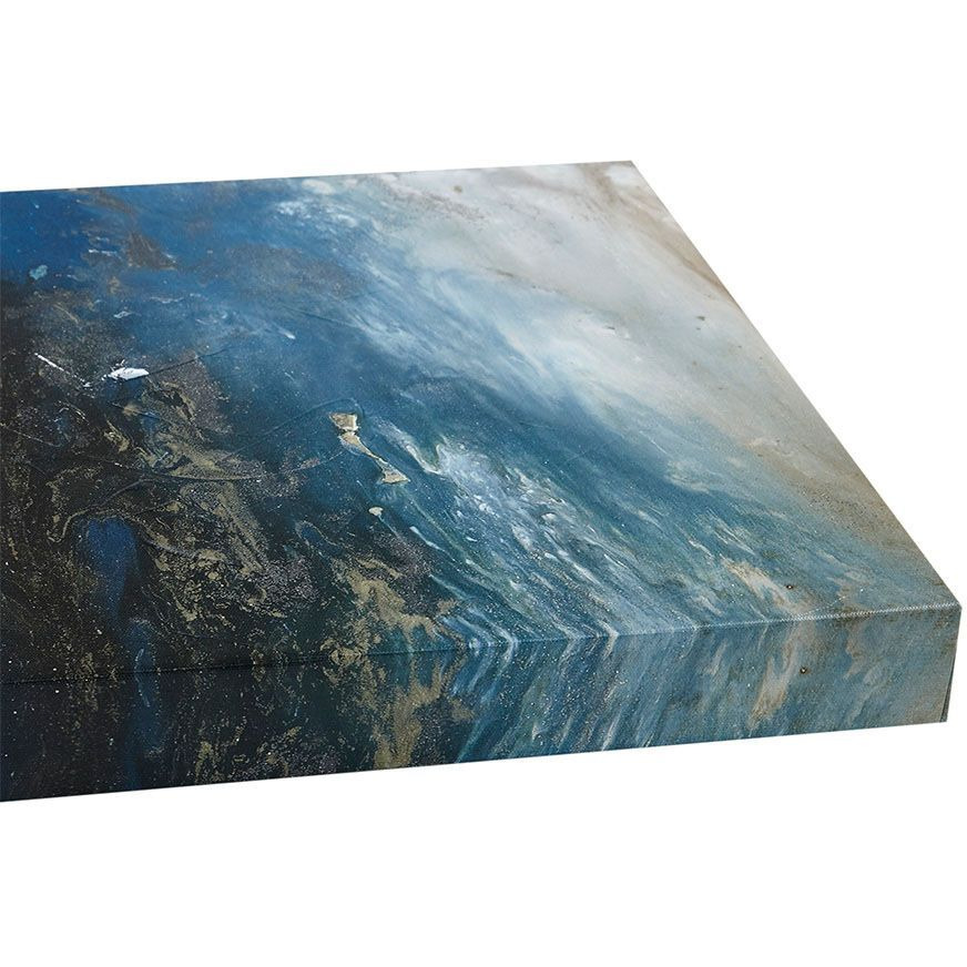 Rolling Waves Triptych 3-piece canvas Wall Art Set(D0102H5SZ46)