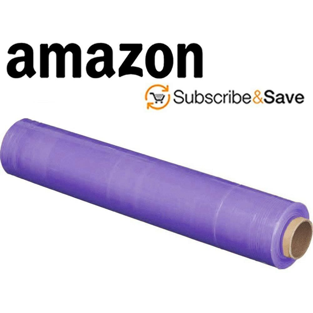 4 Rolls of Blown Hand Stretch Film 18 x 1500 Red Hand Stretch Wrap 80 gauge Tear Resistant Residue Free Film for Moving Shipping Wrapping Industrial grade Pallet Shrink Wrap Film(D0102HIZBJ7)
