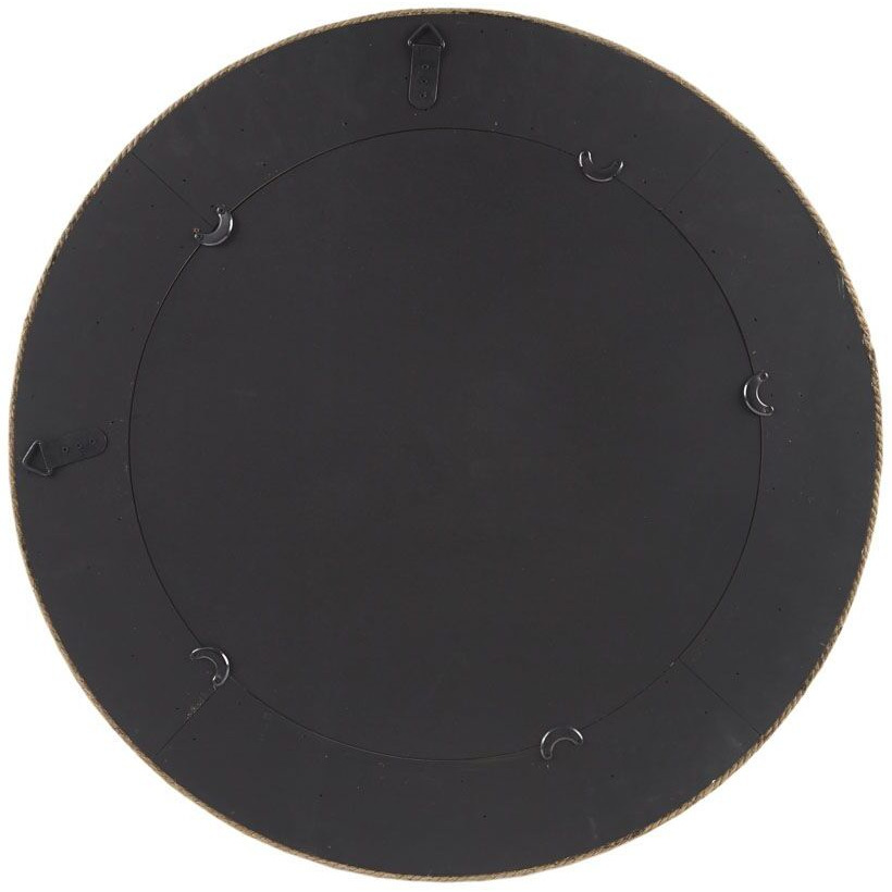 cove Natural Jute Rope Round Wall Mirror 26(D0102HR7Y4T)