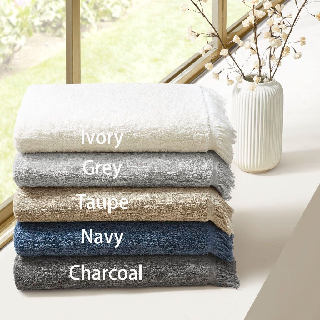 Nova cotton Dobby Slub 6 Piece Towel Set(D0102HR7KXJ)