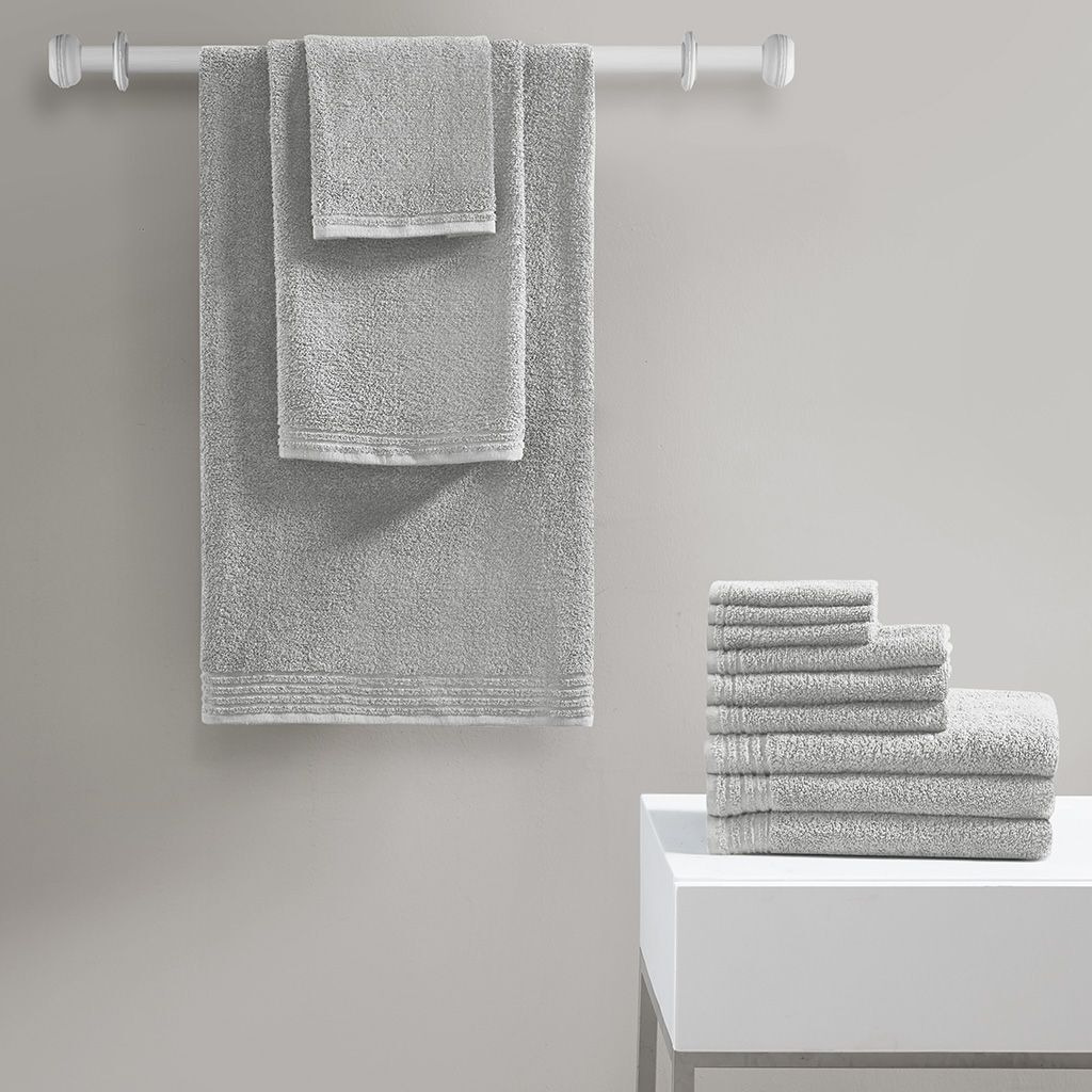 Big Bundle 100% cotton Quick Dry 12 Piece Bath Towel Set(D0102HR7WKP)