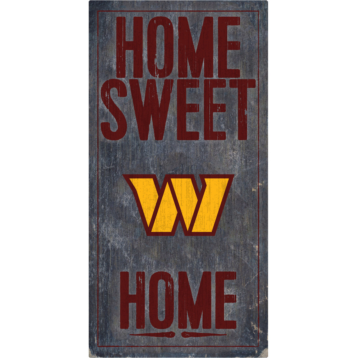 Washington Commanders Sign Wood 6x12 Home Sweet Home Design