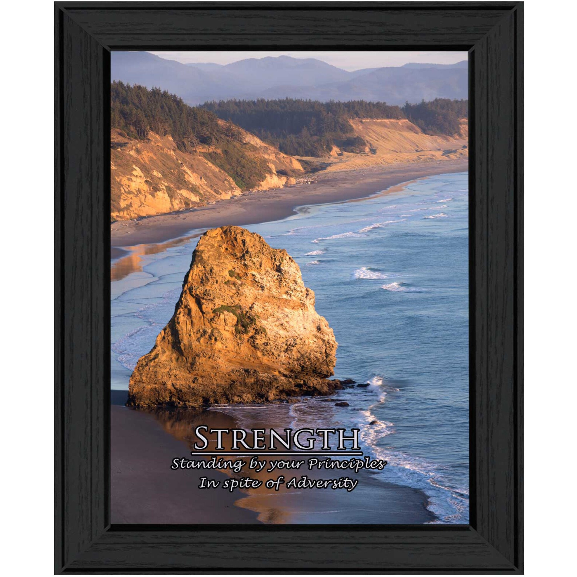 Strength 4 Black Framed Print Wall Art