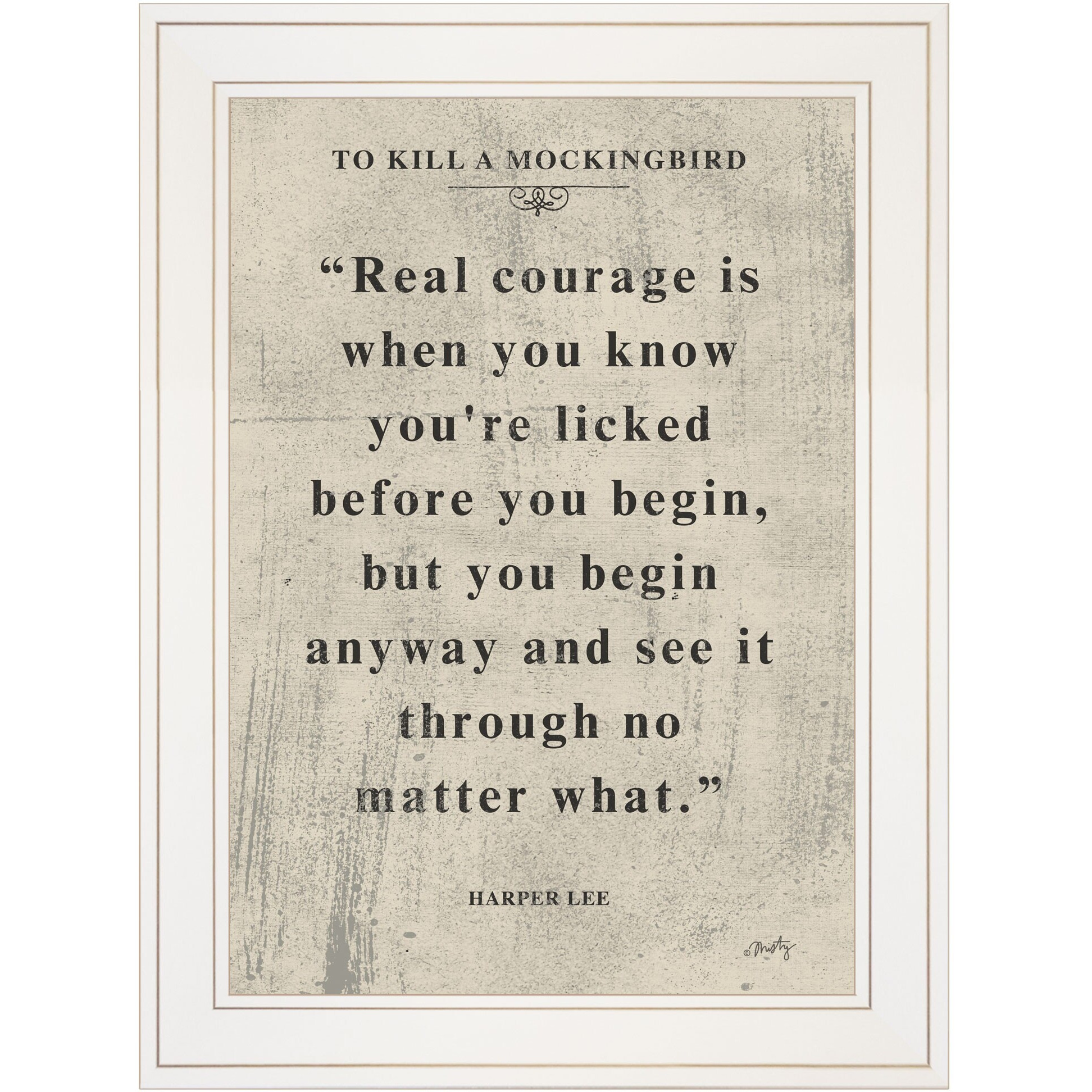 Book Quote Vi 1 White Framed Print Wall Art