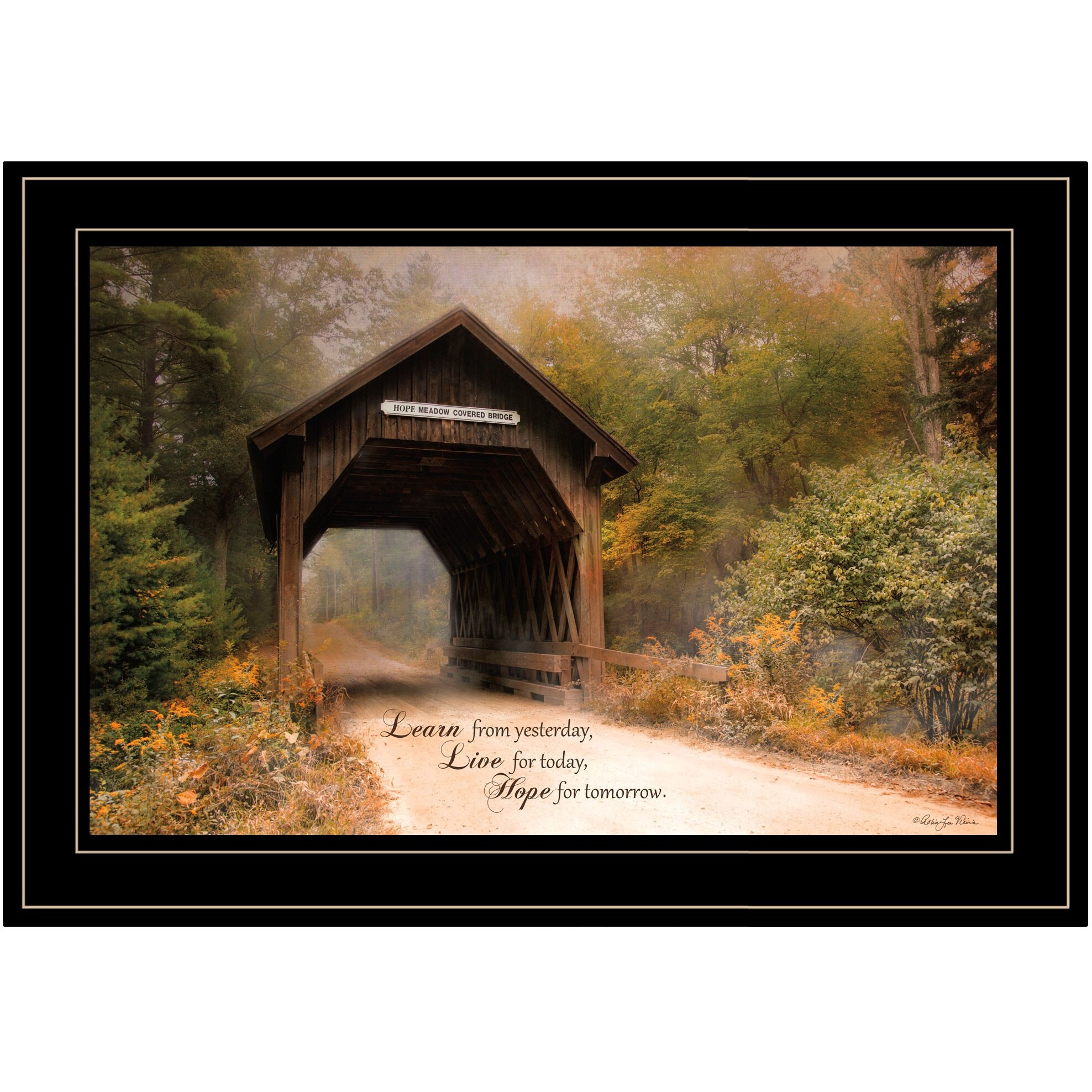 Live For Today 2 Black Framed Print Wall Art