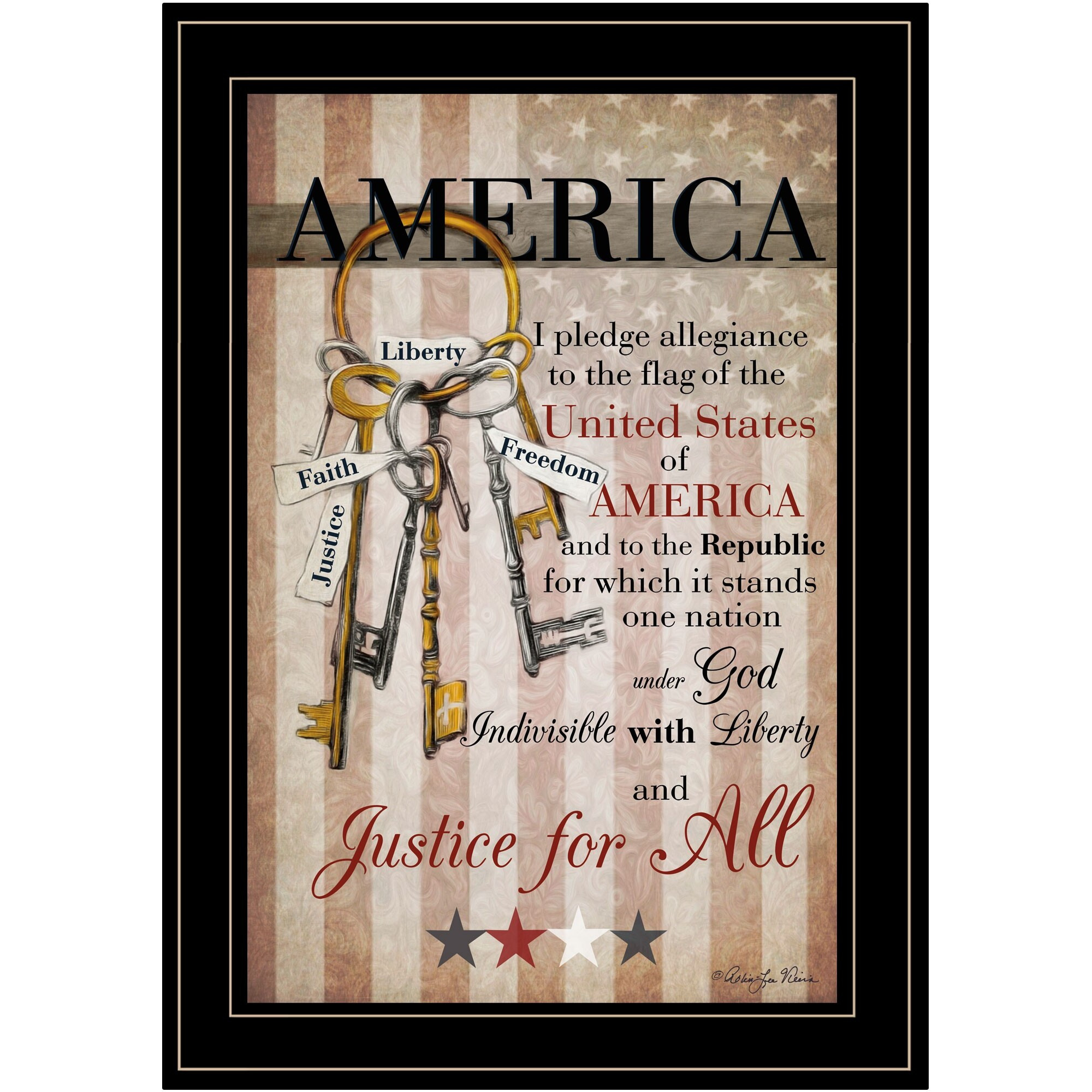 The Keys To Freedom 1 Black Framed Print Wall Art