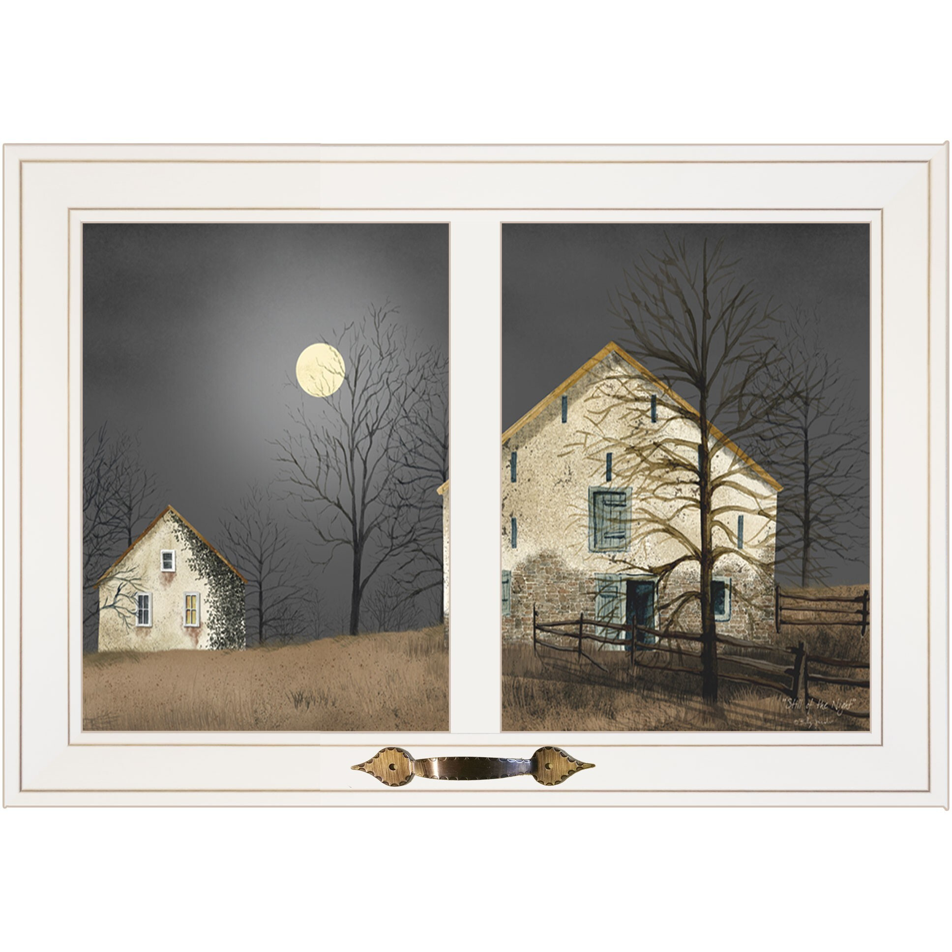 Still Of The Night 4 White Framed Print Wall Art