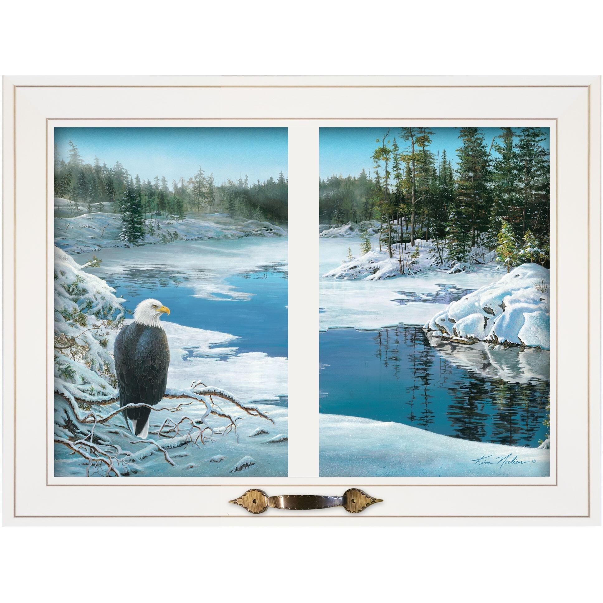 The Lookout 3 White Framed Print Wall Art