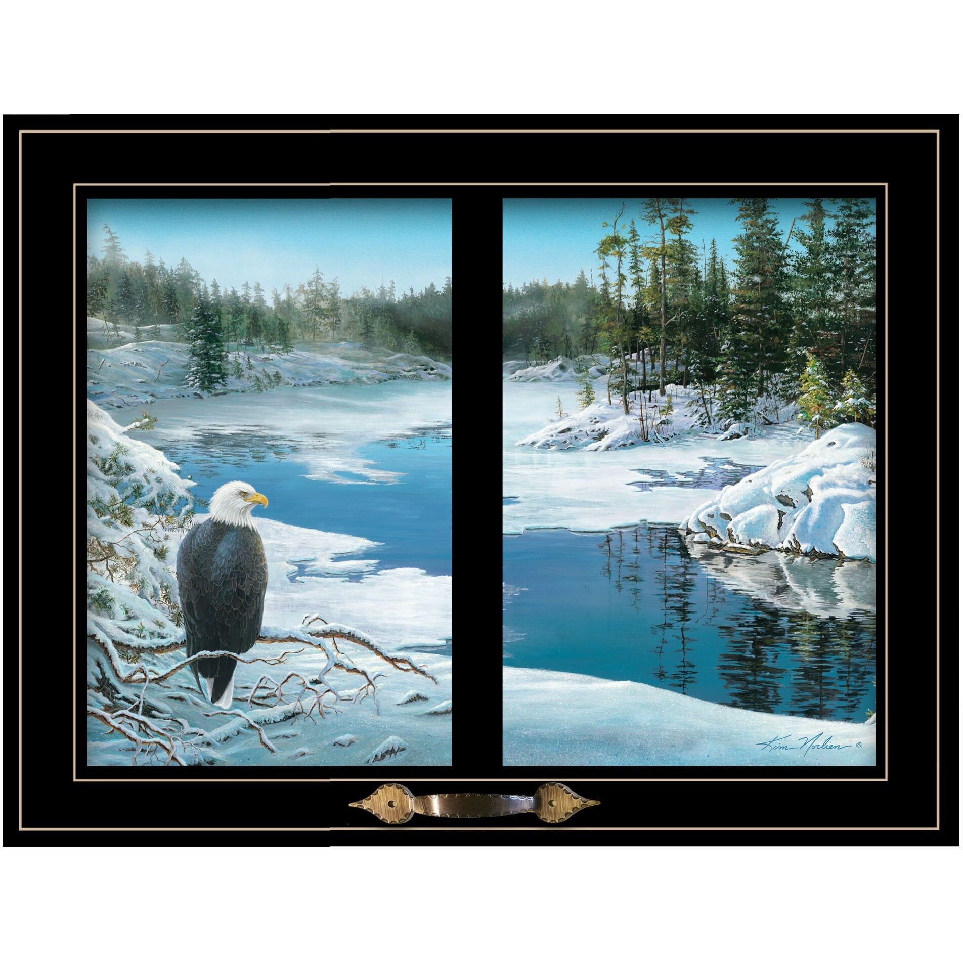 The Lookout 4 Black Framed Print Wall Art