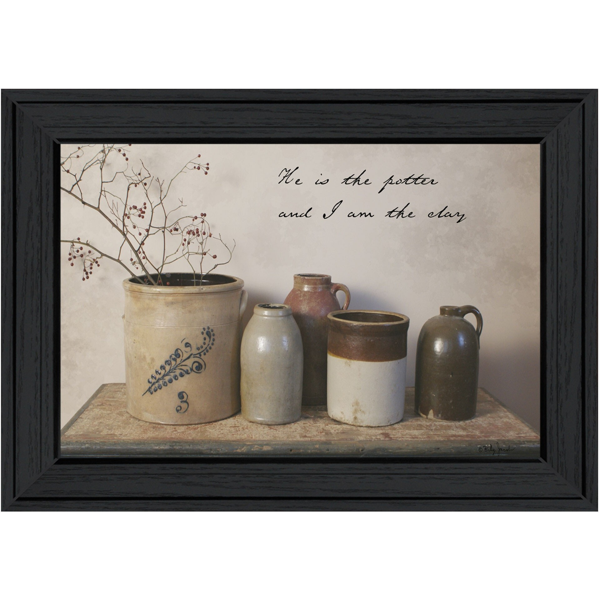 He Is The Potter 2 Black Framed Print Wall Art