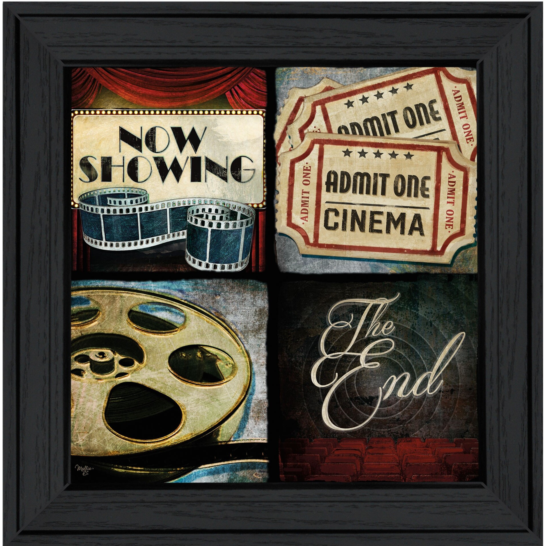 At The Movies I 2 Black Framed Print Wall Art