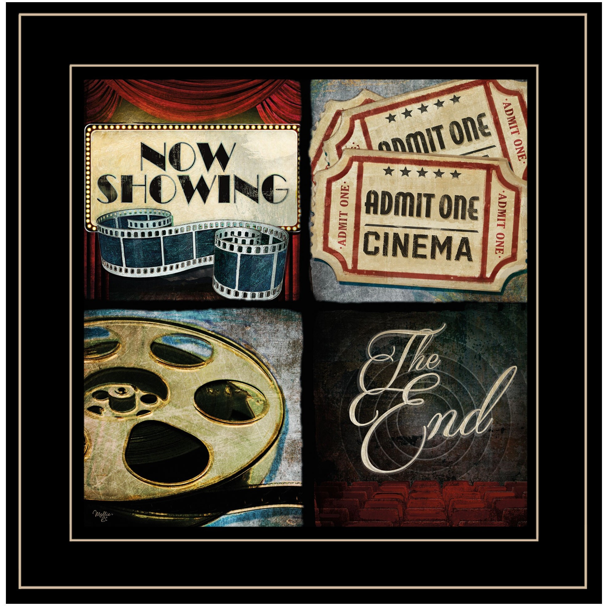 At The Movies I 3 Black Framed Print Wall Art