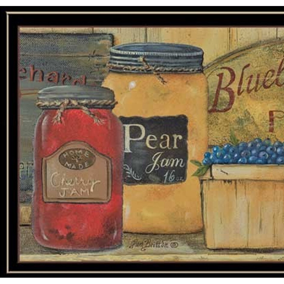 Set Of Three country Kitchen 2 Black Framed Print Kitchen Wall Art