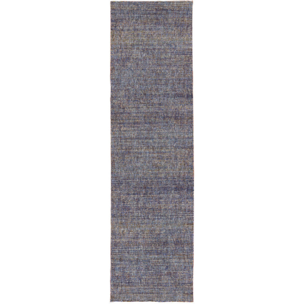 2 X 8 gold Rust Brown And Ivory Power Loom Stain Resistant Runner Rug