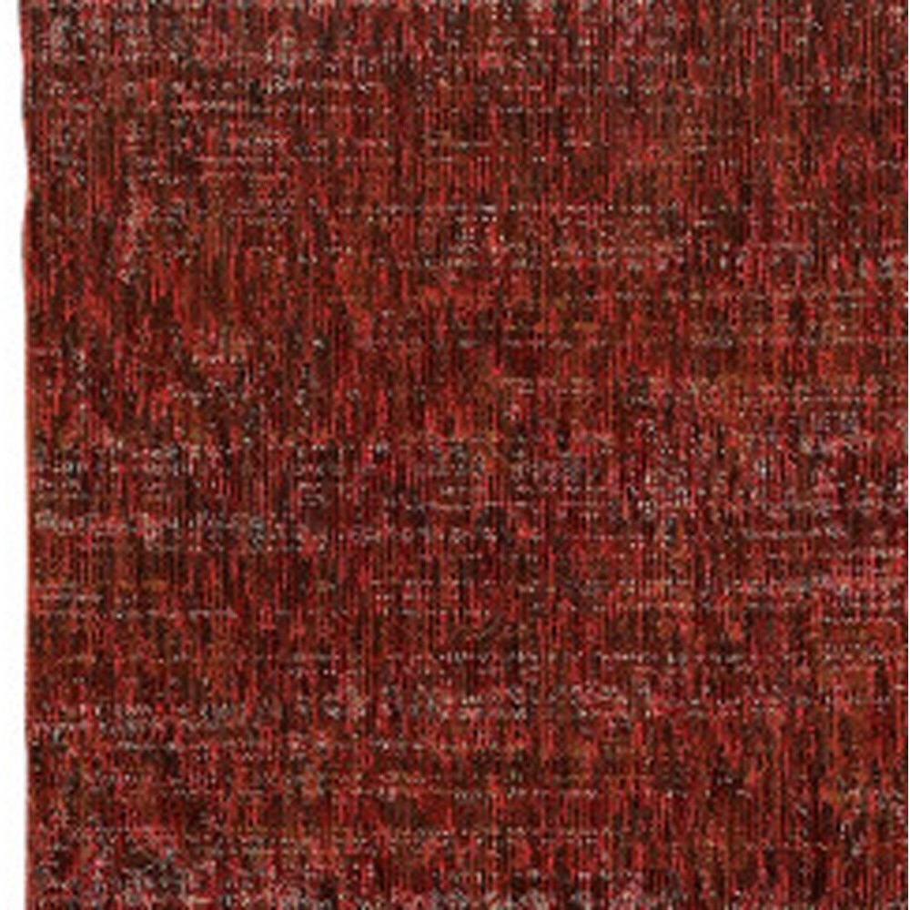 2 X 8 Red grey Deep And charcoal Power Loom Stain Resistant Runner Rug