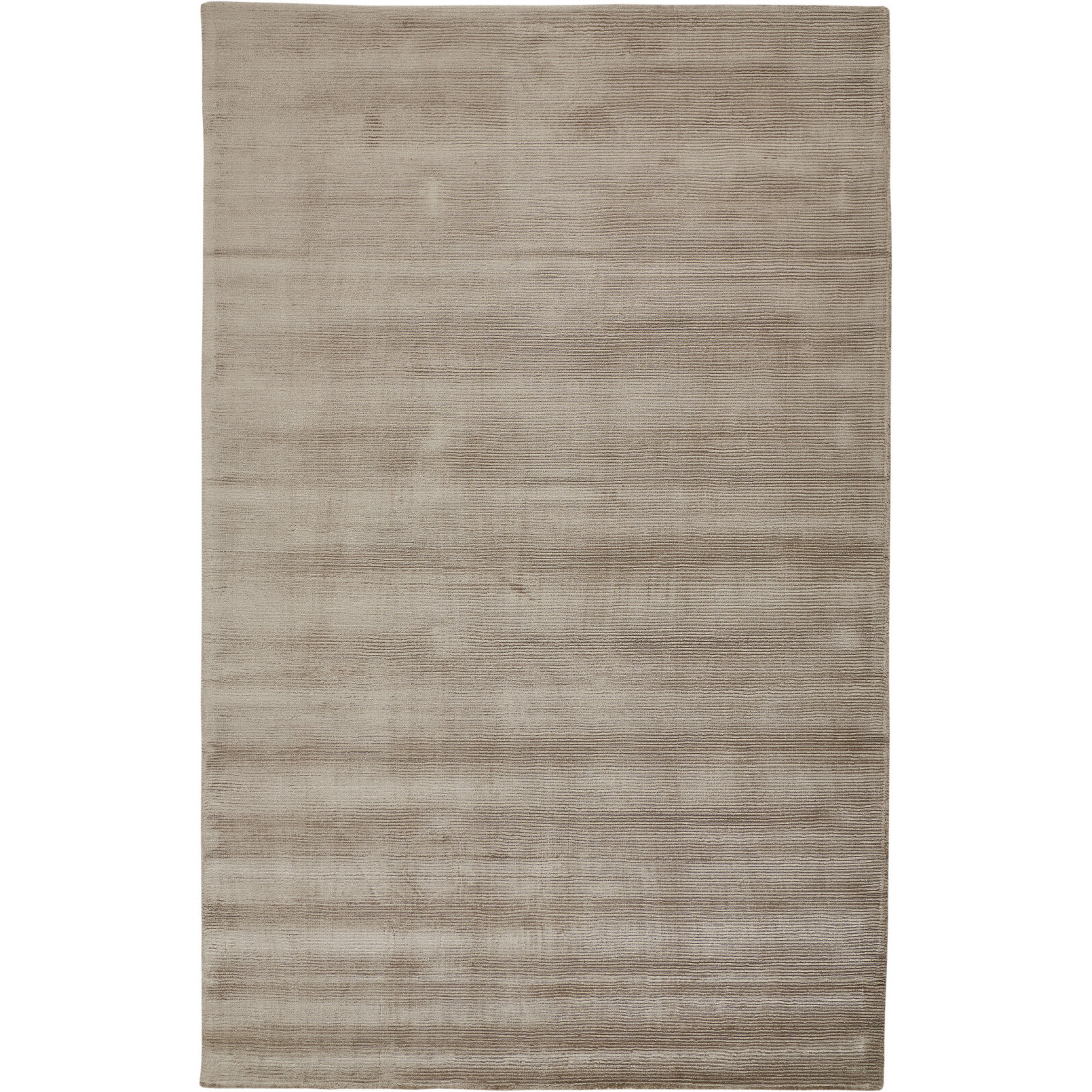 5 X 8 Tan Ivory And Taupe Hand Woven Area Rug
