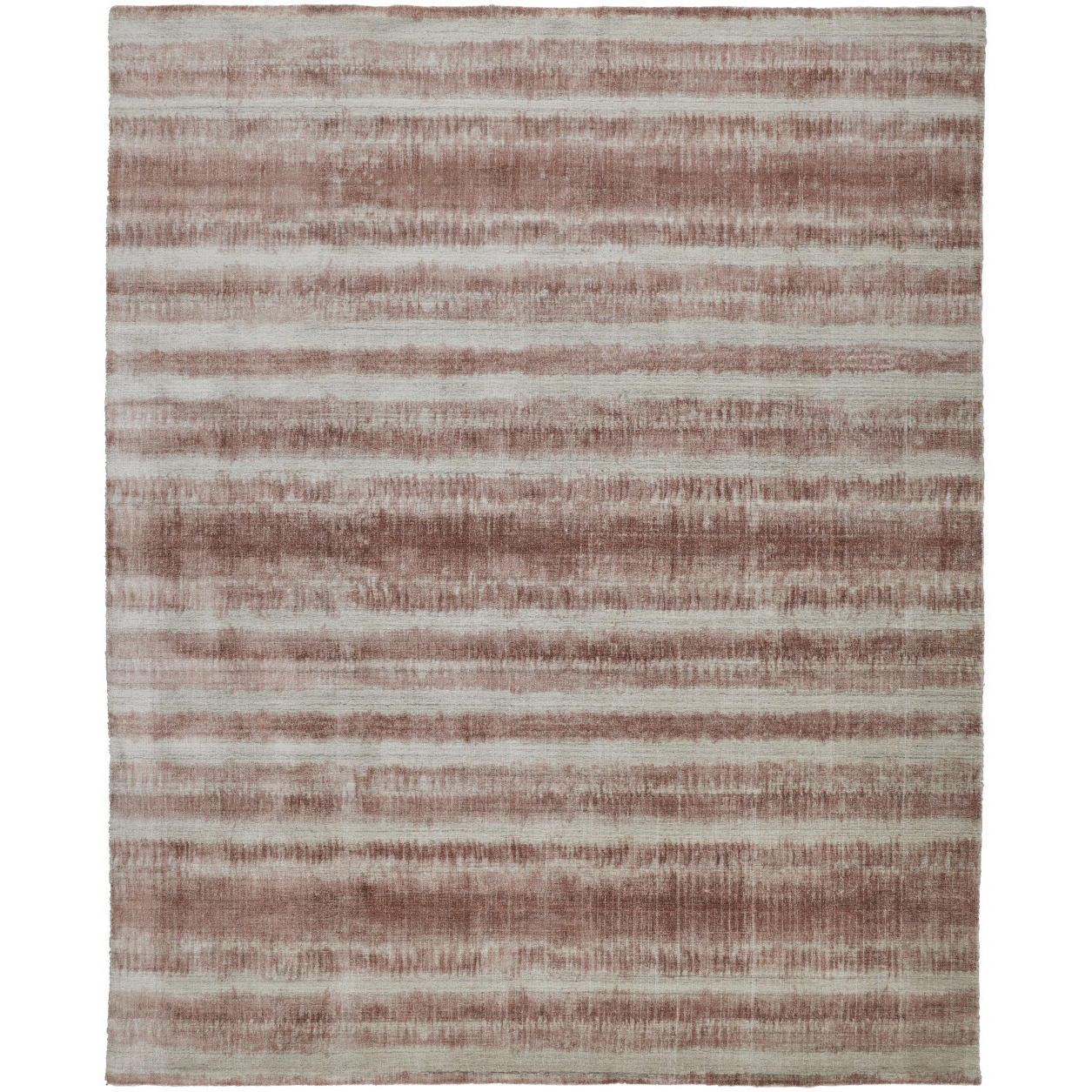 4 X 6 Tan Ivory And Pink Abstract Hand Woven Area Rug