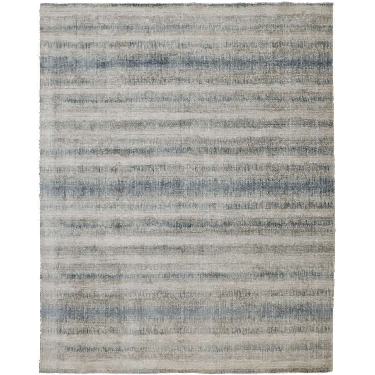 2 X 3 gray Blue And green Abstract Hand Woven Area Rug