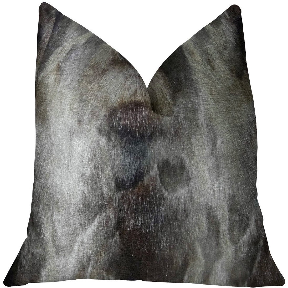 Plutus Brand Ash Handmade Throw Pillow, (22" x 22")