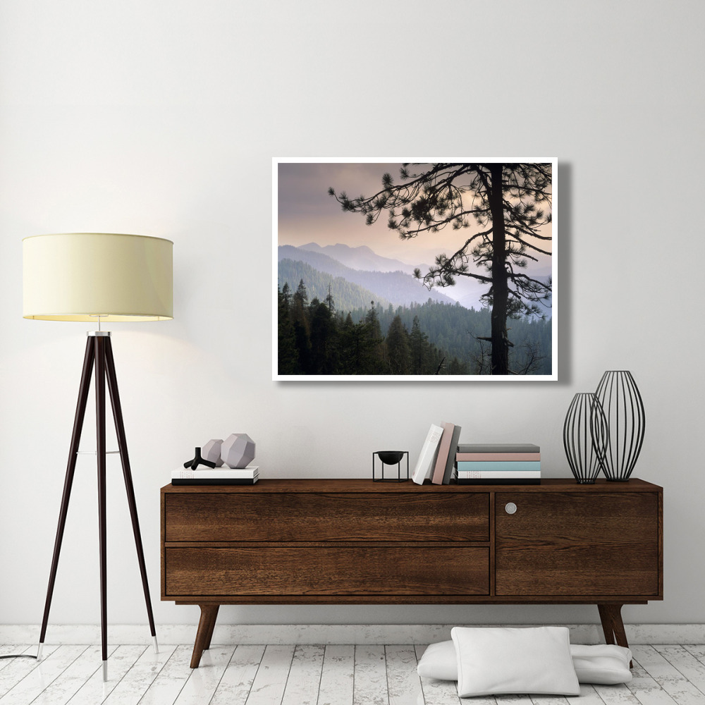 View over foothills to the west from Kings Canyon National Park, California-Paper Art-50&quotx38"