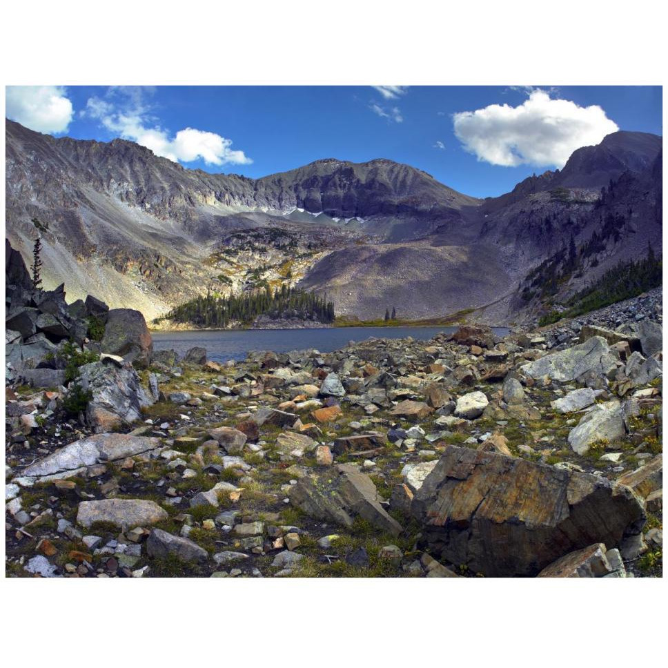 Nokhu crags, hornfel layers carved by glaciers, Medicine Bow Range, Colorado-Paper Art-42&quotx32"