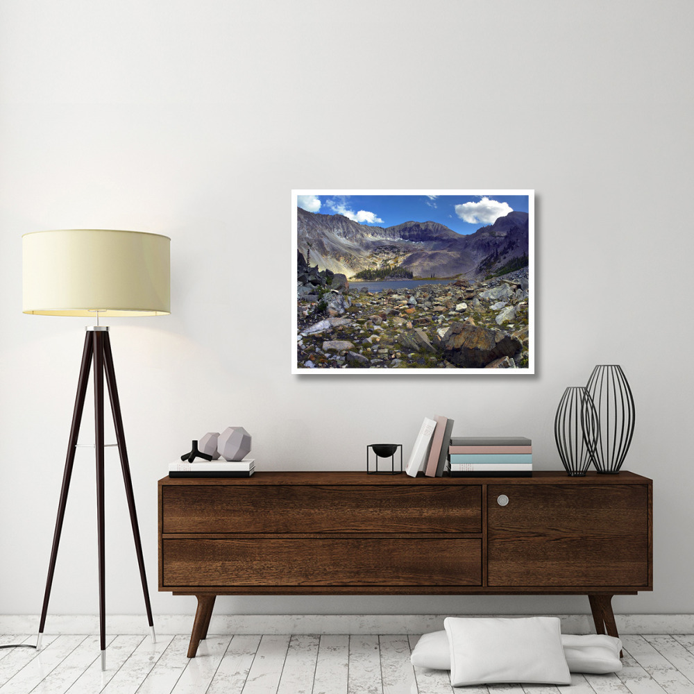 Nokhu crags, hornfel layers carved by glaciers, Medicine Bow Range, Colorado-Paper Art-42&quotx32"