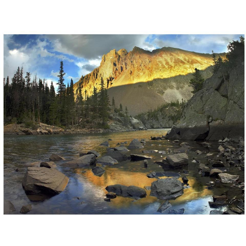 Nokhu crags, hornfel layers carved by glaciers, Medicine Bow Range, Colorado-Paper Art-34&quotx26"