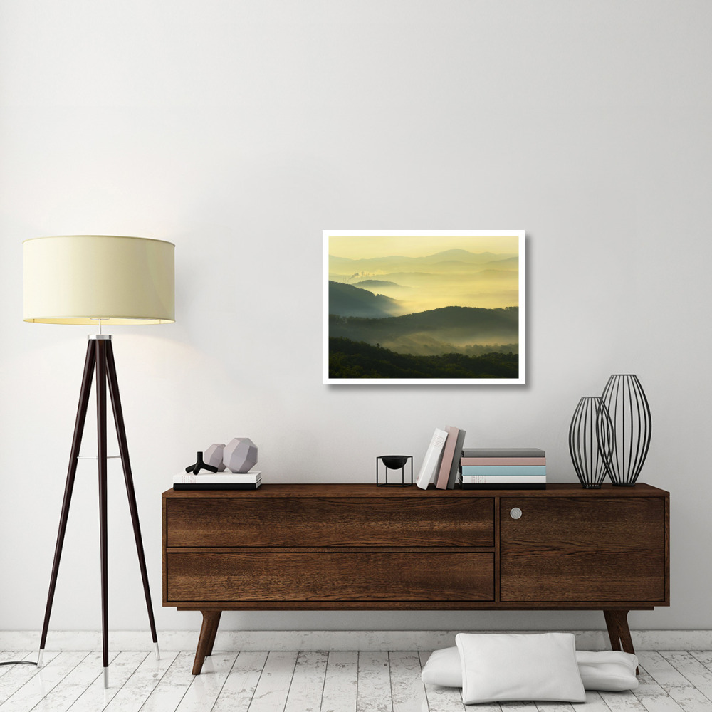 Appalachian Mountains from Doughton Park, Blue Ridge Parkway, North Carolina-Paper Art-34&quotx26"