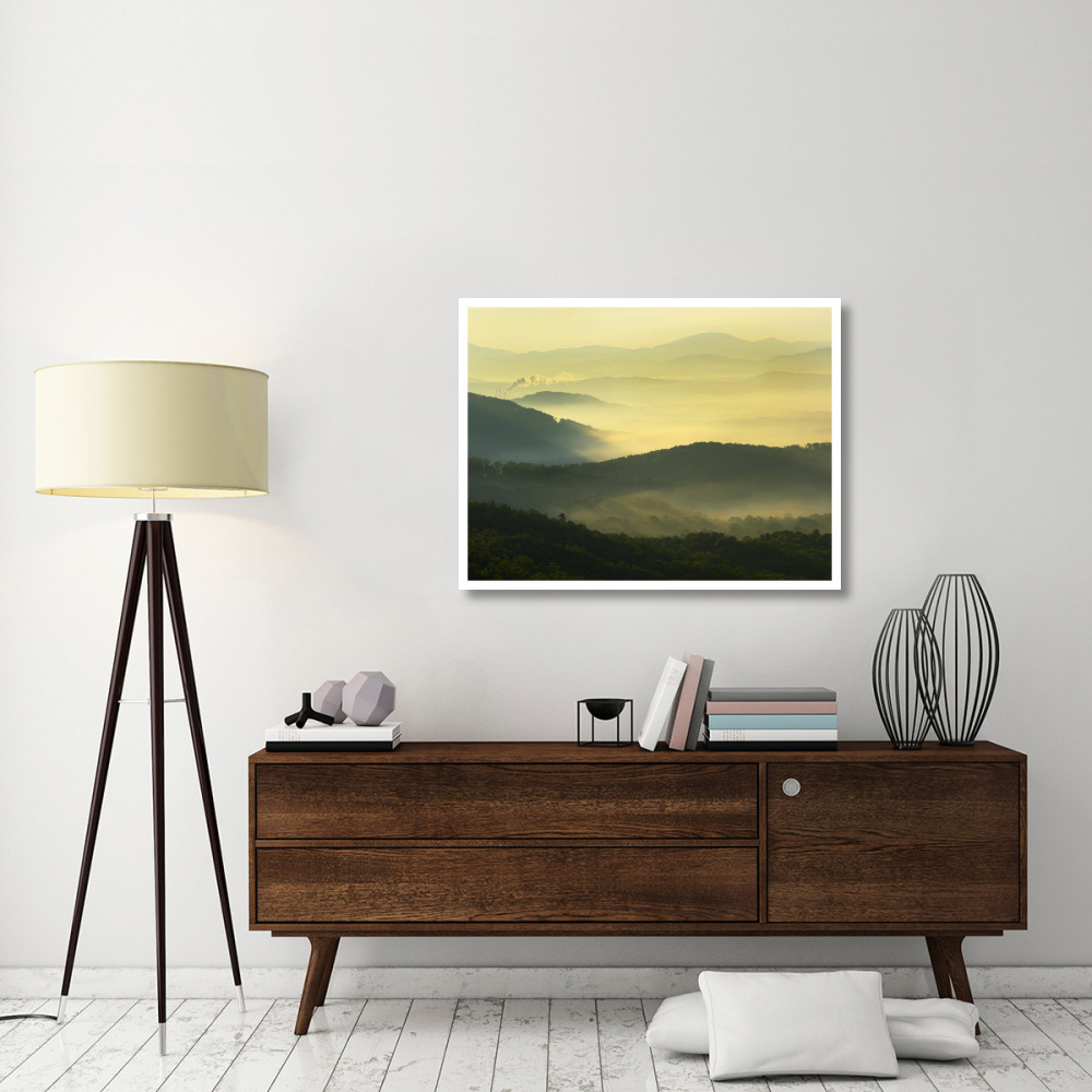 Appalachian Mountains from Doughton Park, Blue Ridge Parkway, North Carolina-Paper Art-42&quotx32"