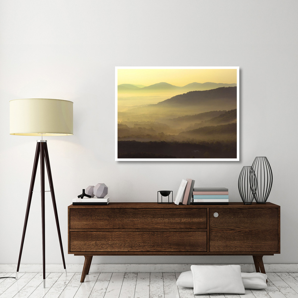 Appalachian Mountains from Doughton Park, Blue Ridge Parkway, North Carolina-Paper Art-50&quotx38"