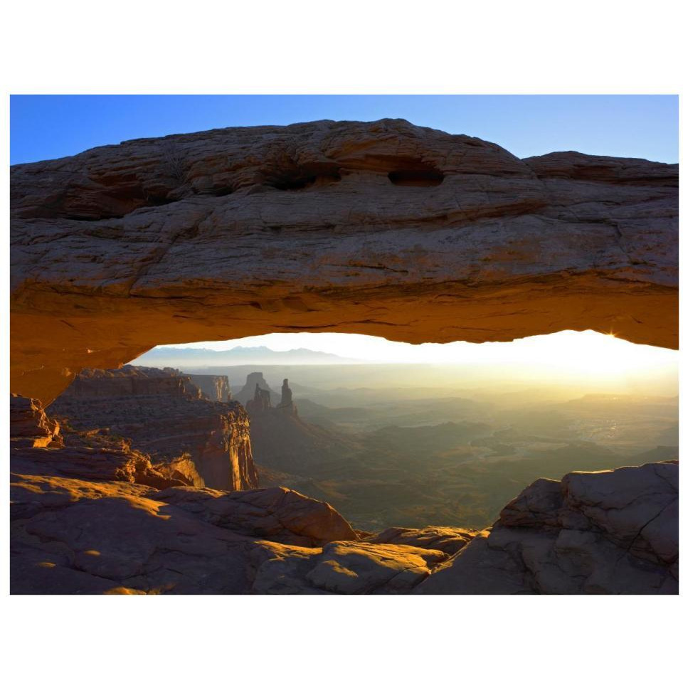 Mesa Arch at sunset from the Mesa Arch Trail, Canyonlands National Park, Utah-Paper Art-34&quotx26"
