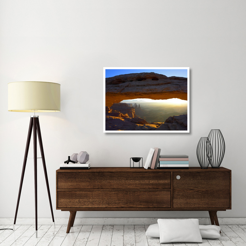 Mesa Arch at sunset from the Mesa Arch Trail, Canyonlands National Park, Utah-Paper Art-42&quotx32"