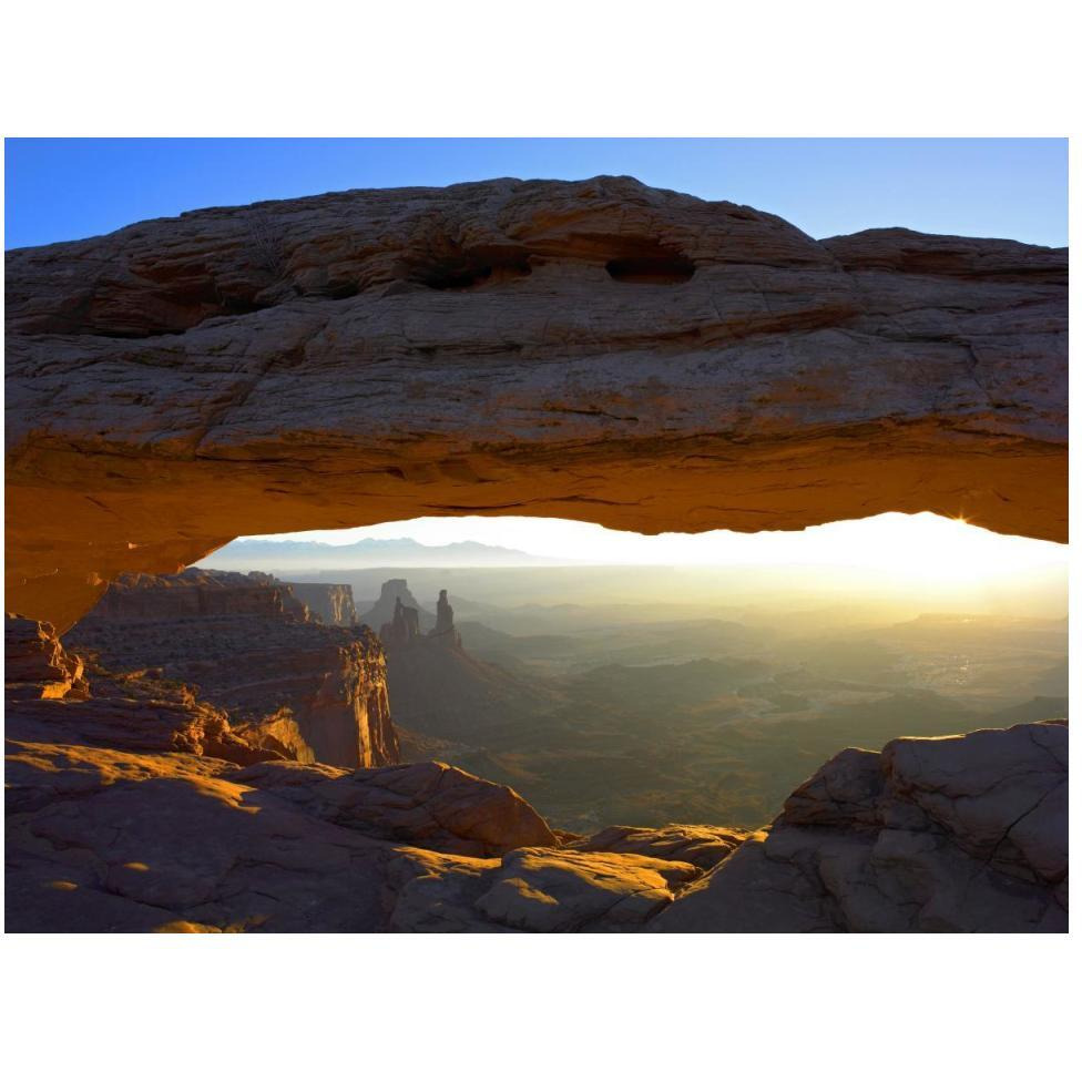 Mesa Arch at sunset from the Mesa Arch Trail, Canyonlands National Park, Utah-Paper Art-50&quotx38"