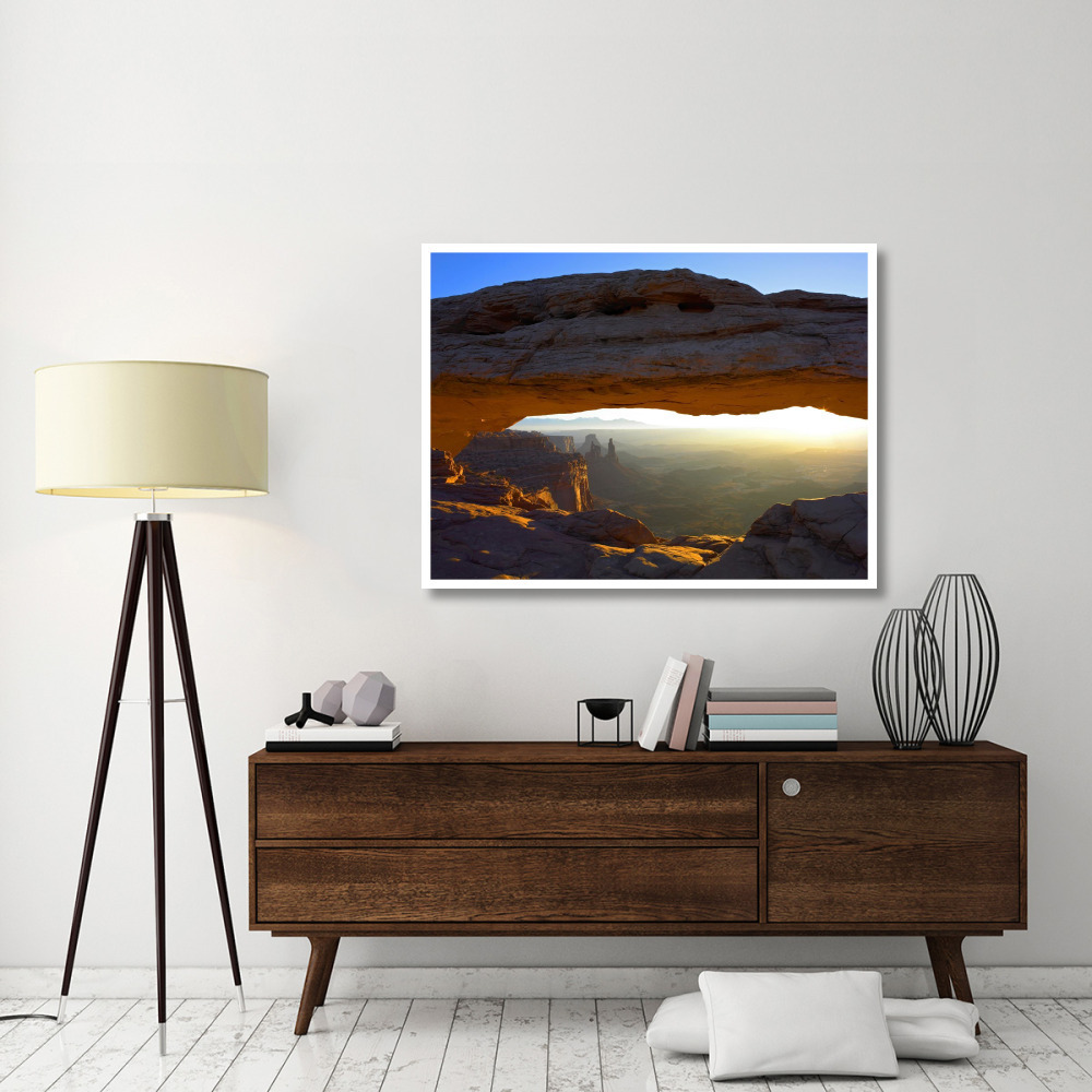 Mesa Arch at sunset from the Mesa Arch Trail, Canyonlands National Park, Utah-Paper Art-50&quotx38"
