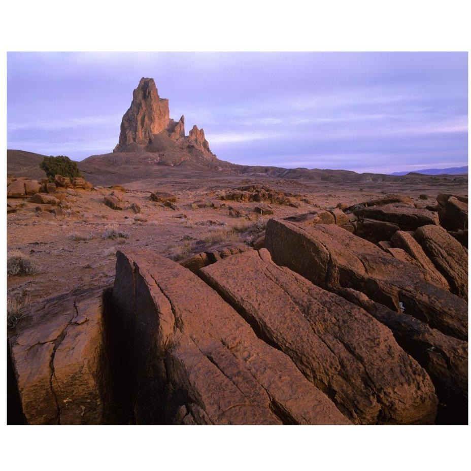 Agathla Peak, the basalt core of an extinct volcano, Monument Valley, Arizona-Paper Art-22&quotx18"