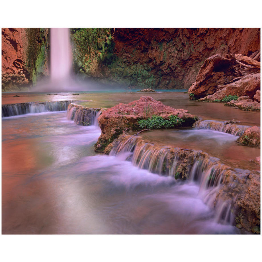 Mooney Falls cascading into Havasu Creek, Grand Canyon National Park, Arizona-Paper Art-22&quotx18"
