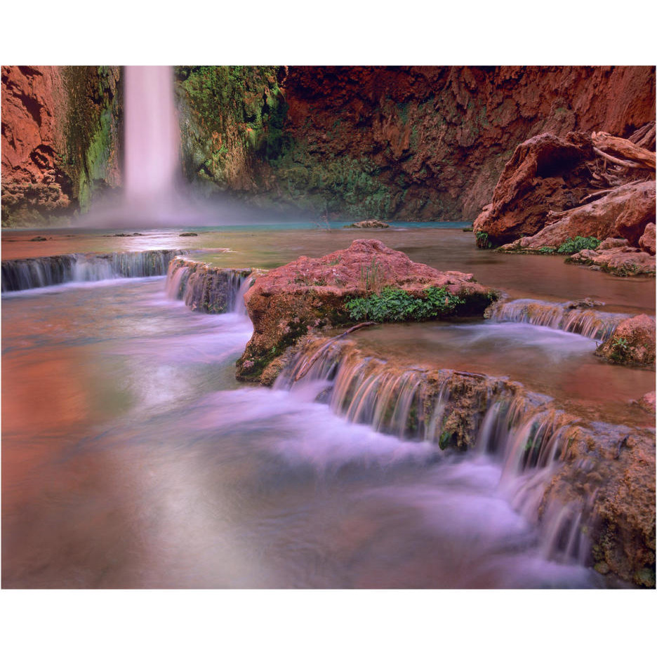 Mooney Falls cascading into Havasu Creek, Grand Canyon National Park, Arizona-Paper Art-30&quotx24"