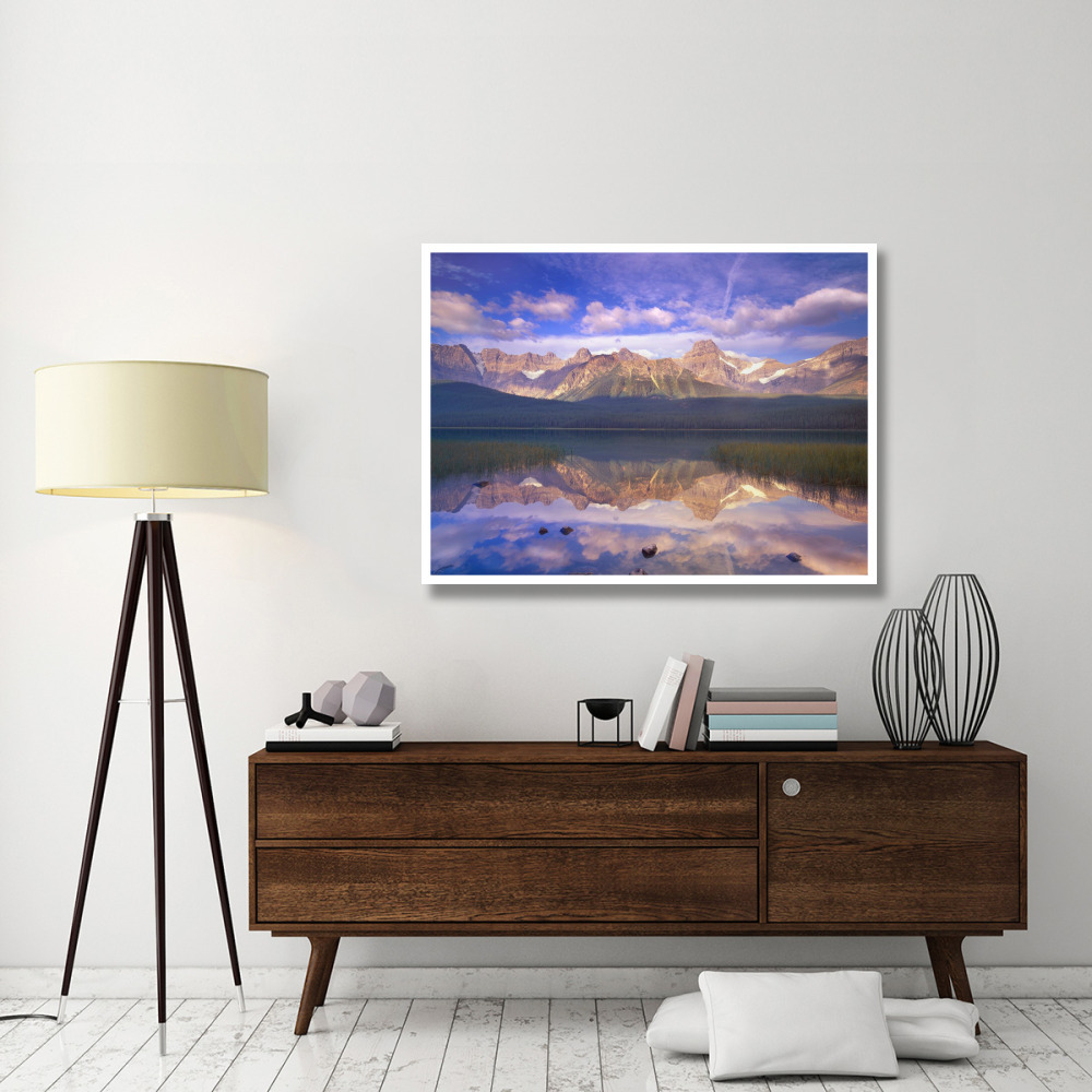 Mount Chephren reflected in Waterfowl Lake, Banff National Park, Alberta, Canada-Paper Art-50&quotx38"
