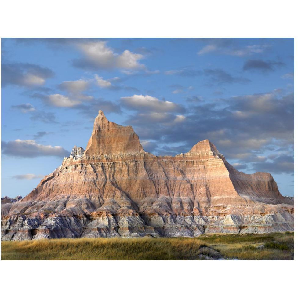 Sandstone striations and erosional features, Badlands National Park, South Dakota-Paper Art-50&quotx38"