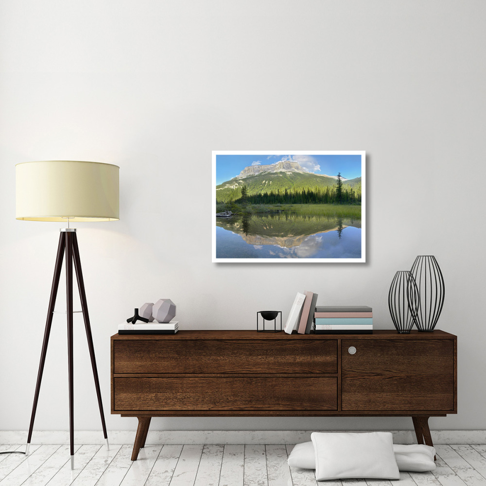 Mt Burgess reflected in Emerald Lake, Yoho National Park, British Columbia, Canada-Paper Art-38&quotx27.56"