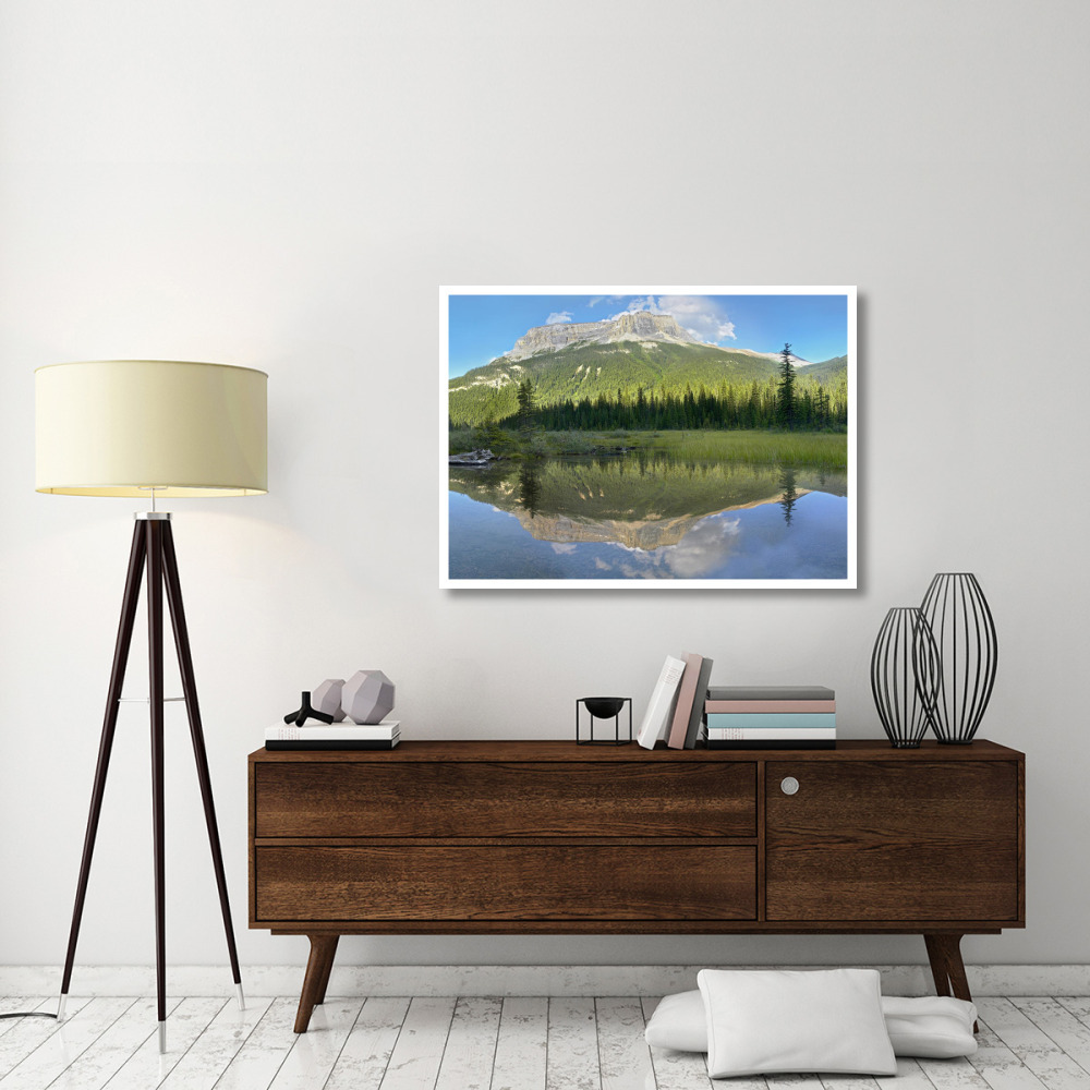 Mt Burgess reflected in Emerald Lake, Yoho National Park, British Columbia, Canada-Paper Art-46&quotx33.24"