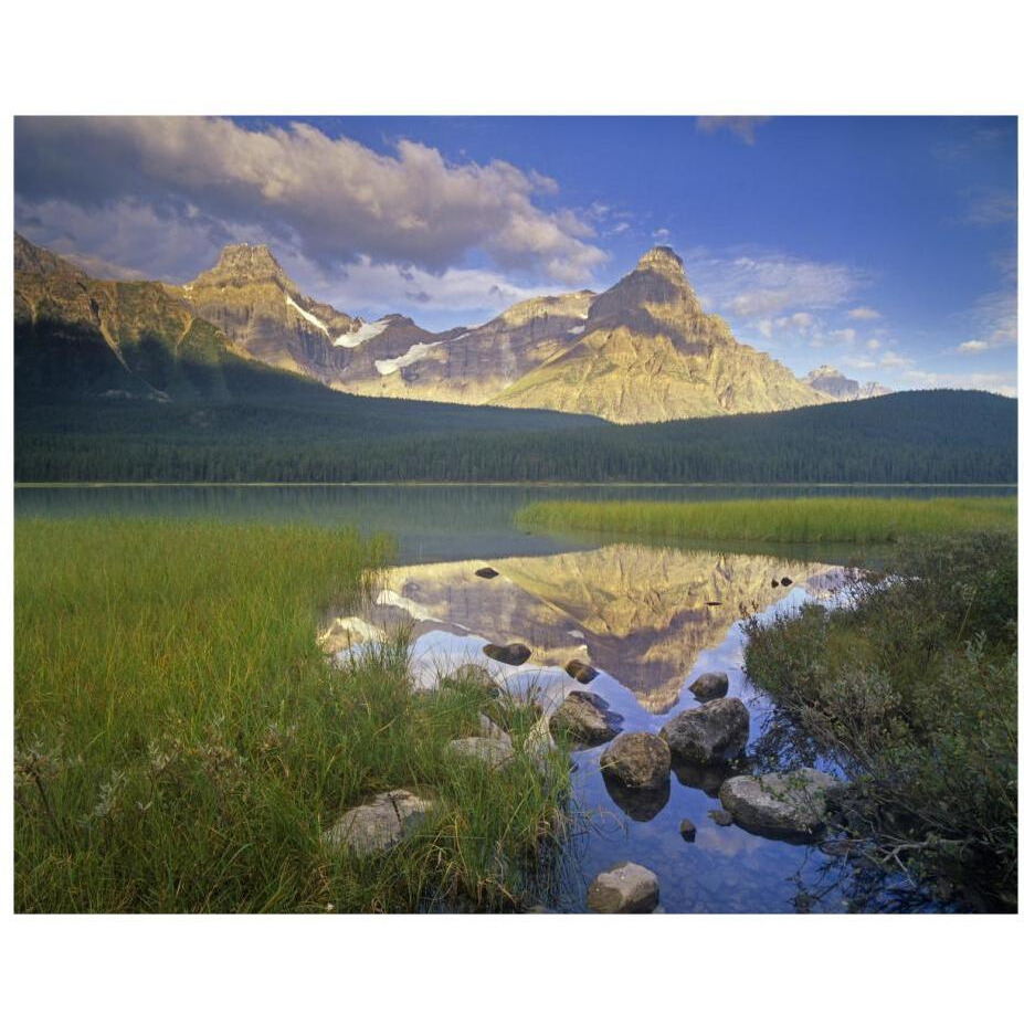 Howse Peak and Mount Chephren, Waterfowl Lake, Banff National Park, Alberta, Canada-Paper Art-22&quotx18"