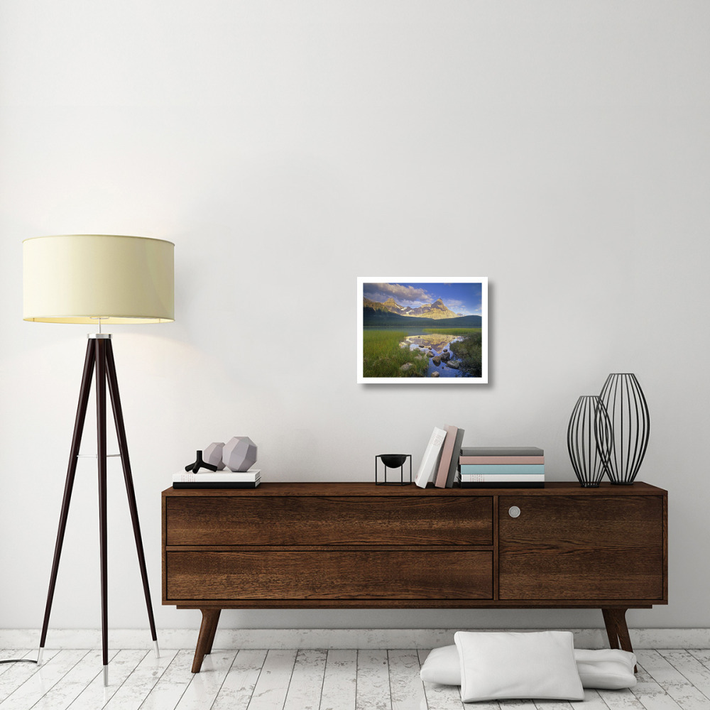 Howse Peak and Mount Chephren, Waterfowl Lake, Banff National Park, Alberta, Canada-Paper Art-22&quotx18"