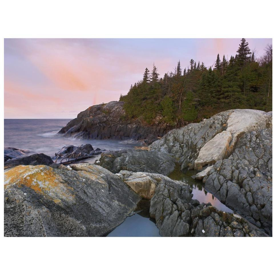 Horseshoe Bay on Lake Superior, Pukaskwa National Park, Thunder Bay, Ontario, Canada-Paper Art-34&quotx26"