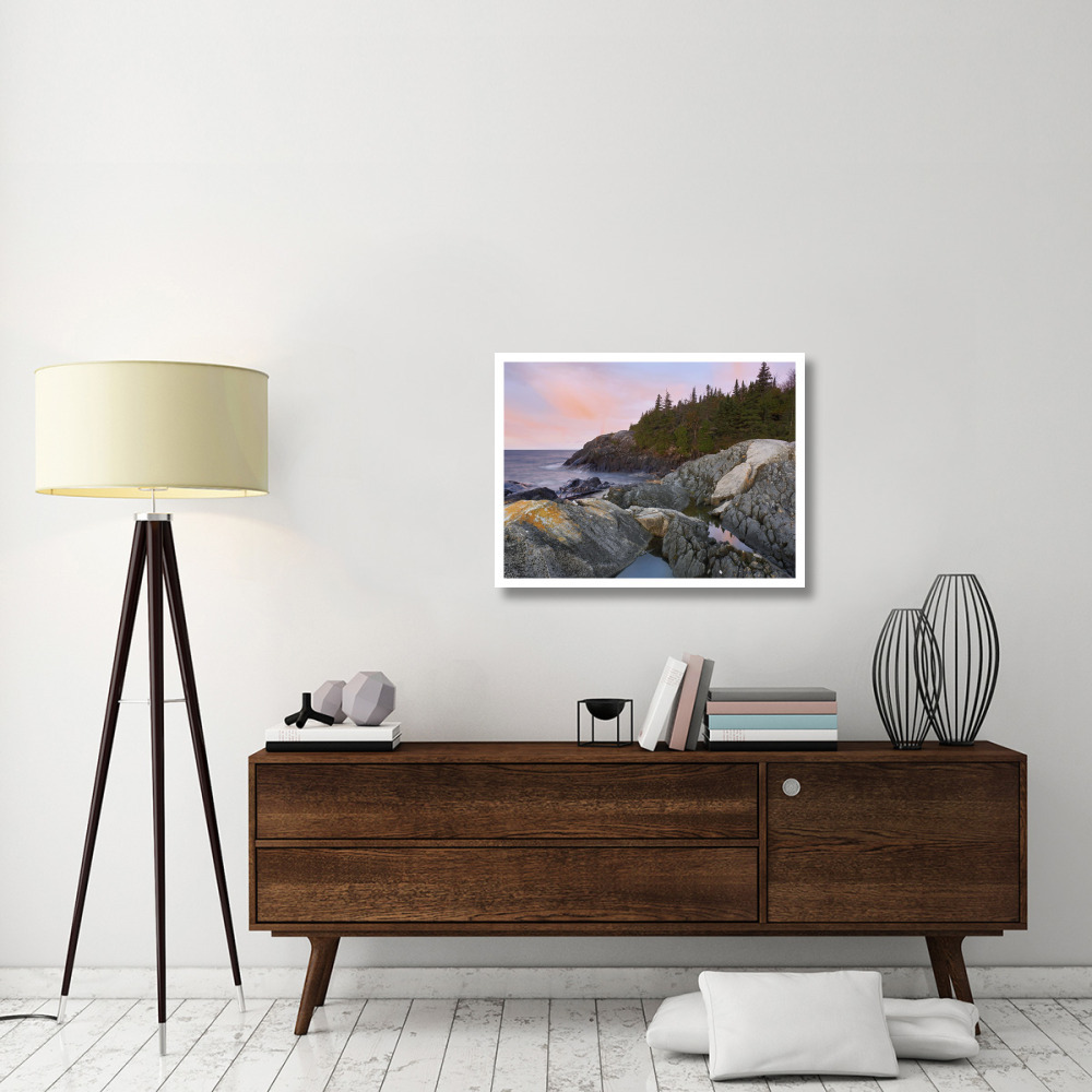 Horseshoe Bay on Lake Superior, Pukaskwa National Park, Thunder Bay, Ontario, Canada-Paper Art-34&quotx26"