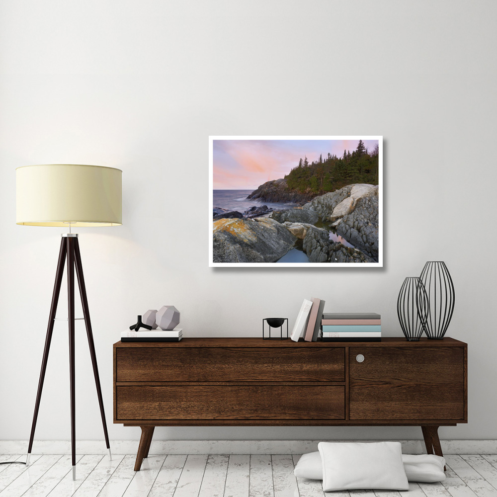 Horseshoe Bay on Lake Superior, Pukaskwa National Park, Thunder Bay, Ontario, Canada-Paper Art-42&quotx32"