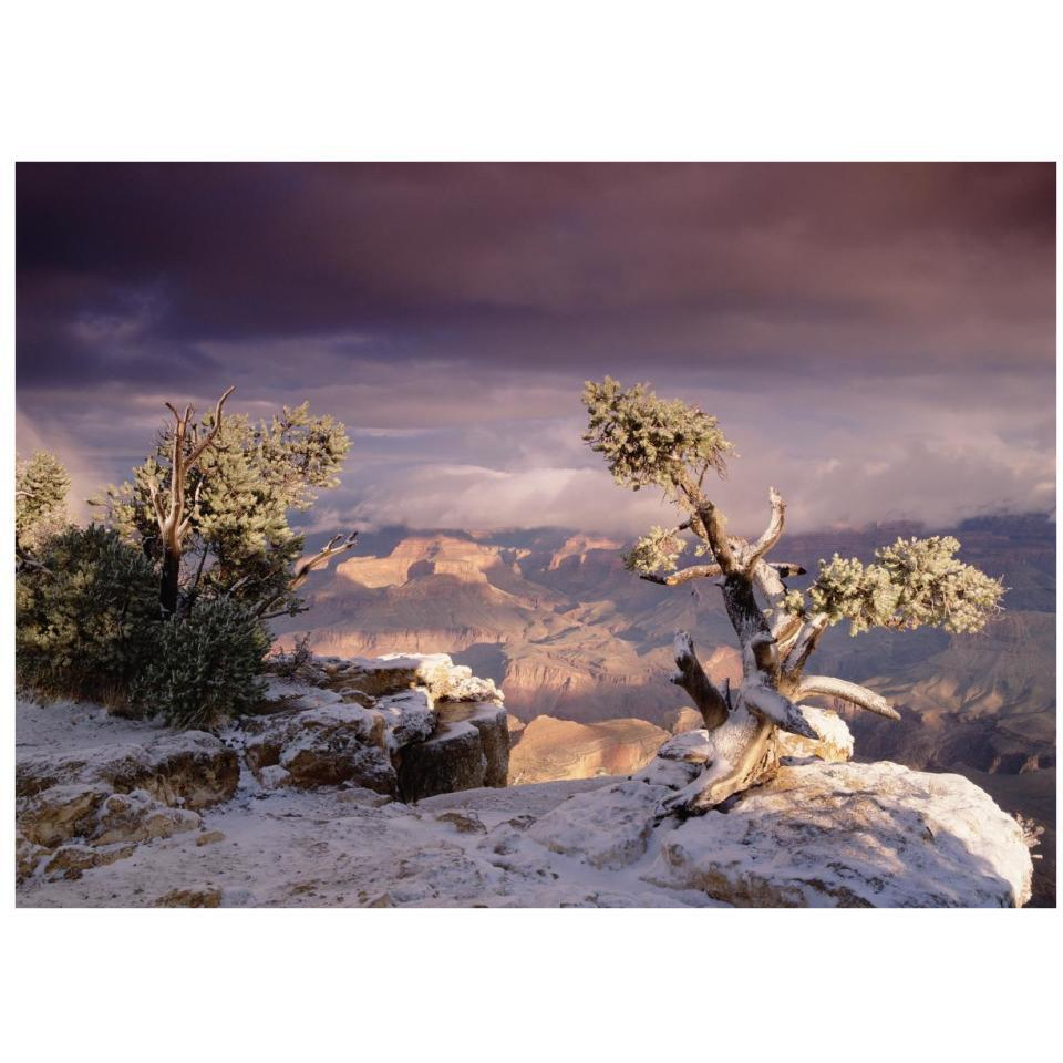 South Rim of Grand Canyon with a dusting of snow, Grand Canyon National Park, Arizona-Paper Art-34&quotx26"