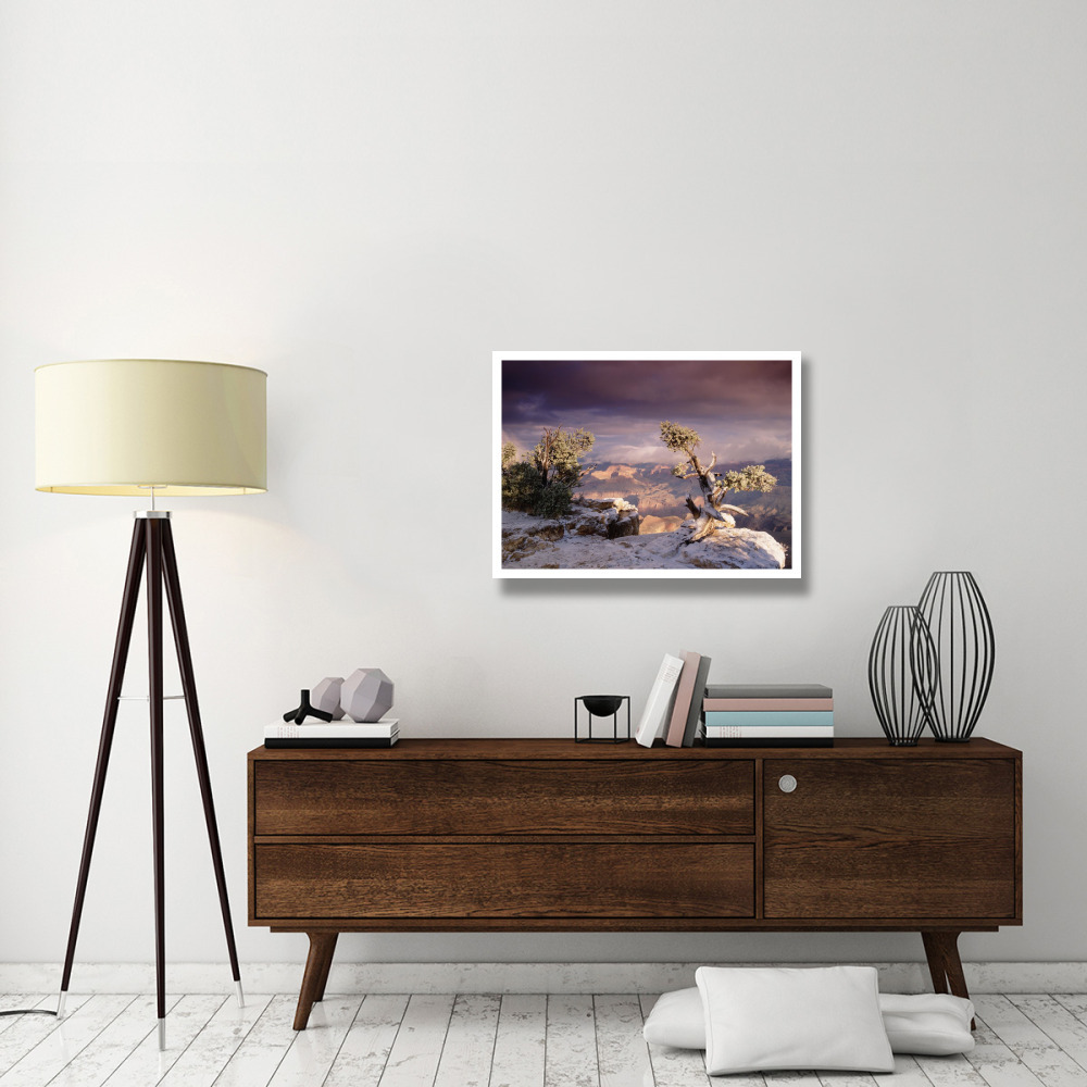 South Rim of Grand Canyon with a dusting of snow, Grand Canyon National Park, Arizona-Paper Art-34&quotx26"