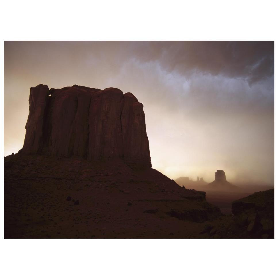 Sandstorm, Elephant Butte at north window, Monument Valley Navajo Tribal Park, Arizona-Paper Art-34&quotx26"
