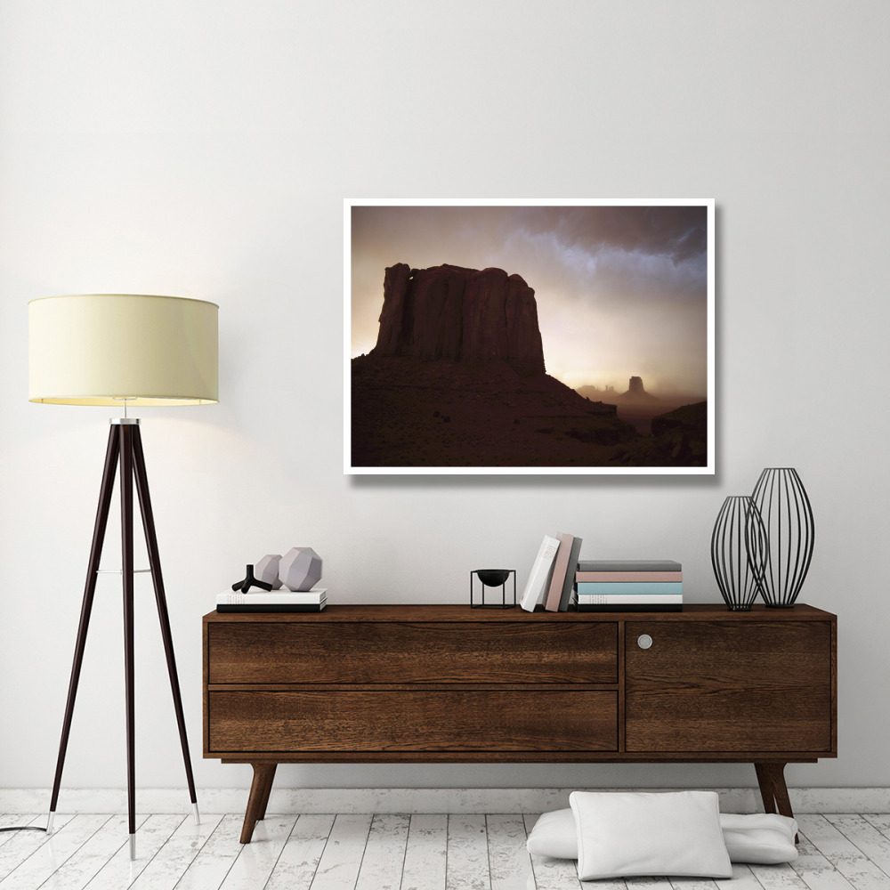 Sandstorm, Elephant Butte at north window, Monument Valley Navajo Tribal Park, Arizona-Paper Art-50&quotx38"